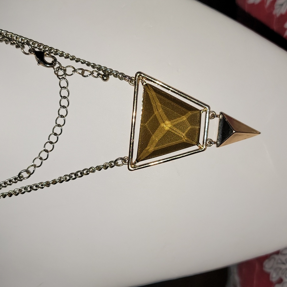 Triangular Pendent Necklace
